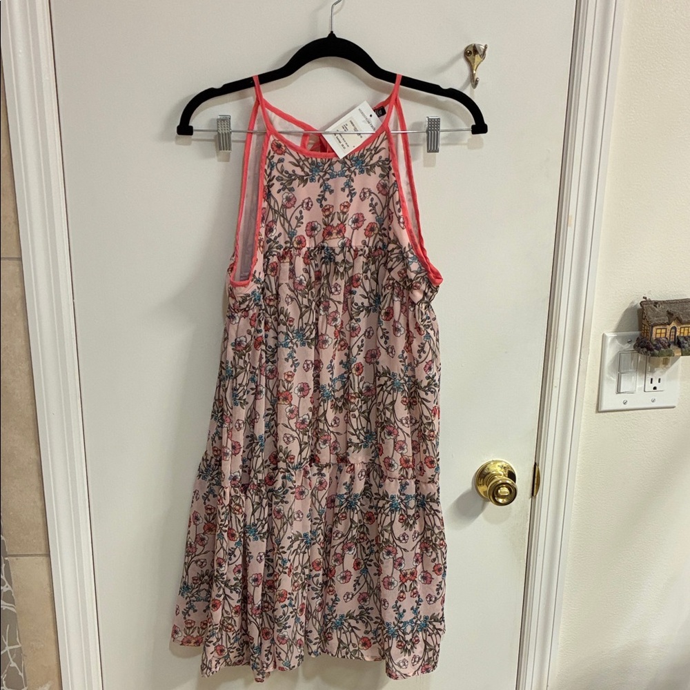 NWT Charming Pink Floral Kids Dress in Sz 16